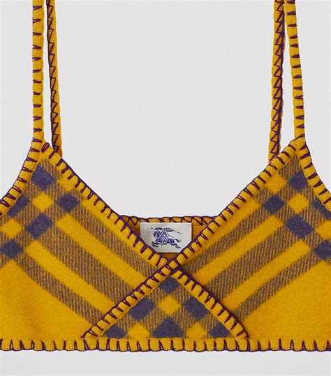 burberry print bralette|Burberry clothing for men.